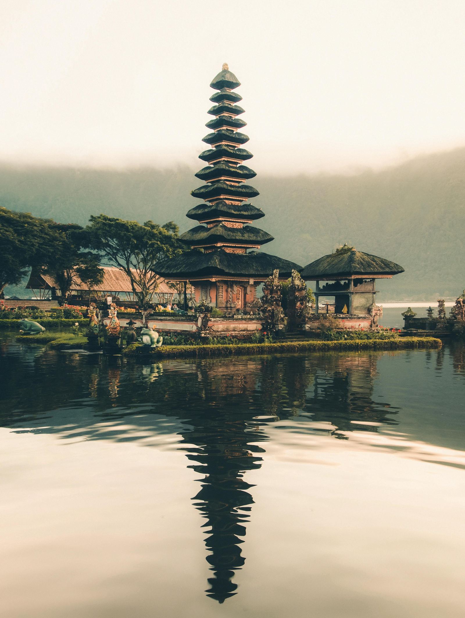 Pura Ulun Danu Beratan temple on Lake Bratan, Bali